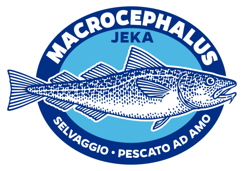 Macrocephalus Jeka Fish logo merluzzo nordico